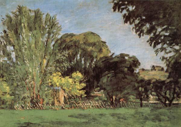 Paul Cezanne Trees in the Jas de Bouffan china oil painting image